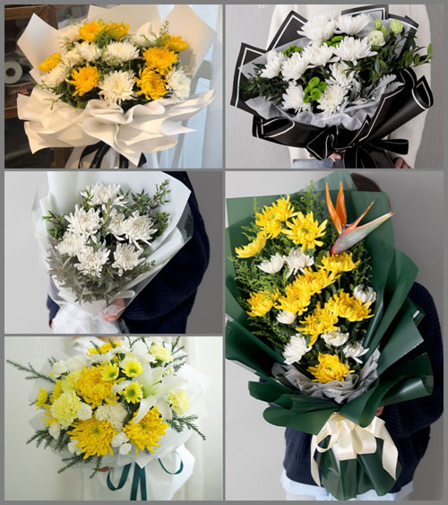 山东莱芜莱城区方下镇铁牛岭村白事花束代送